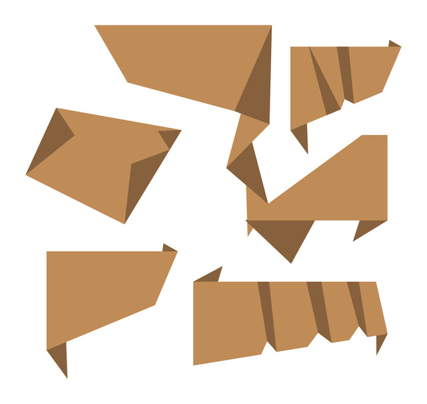 折り紙紙の要素 - ベクター画像