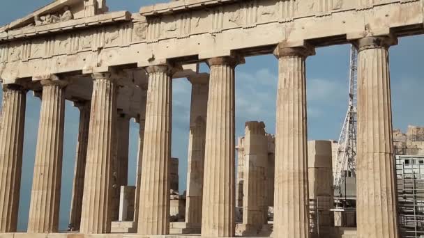 Sloupce Parthenon - Záběry, video