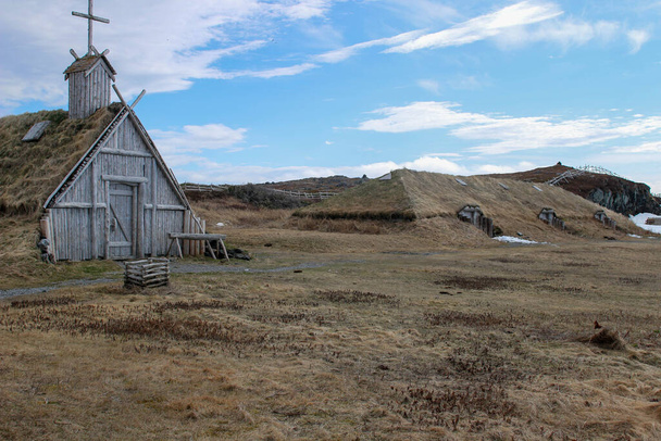 L 'Anse aux Meadows - Οικισμός Βίκινγκ, Νέα Γη, Καναδάς - Φωτογραφία, εικόνα