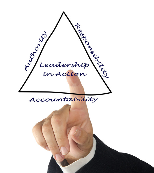 Diagram van leiderschap - Foto, afbeelding