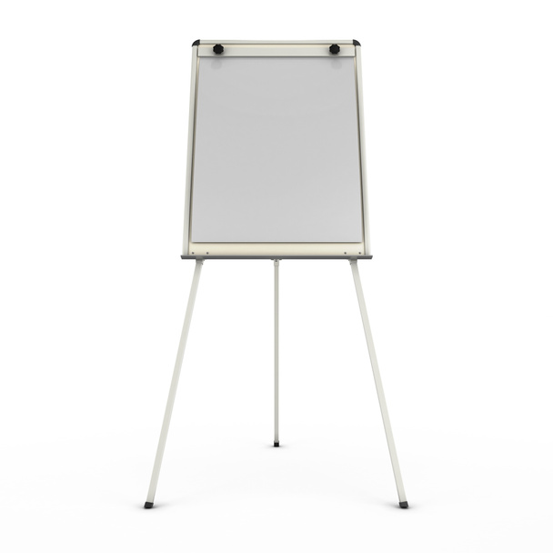 Advertising stand or easel front view isolated on white backgrou - Фото, изображение