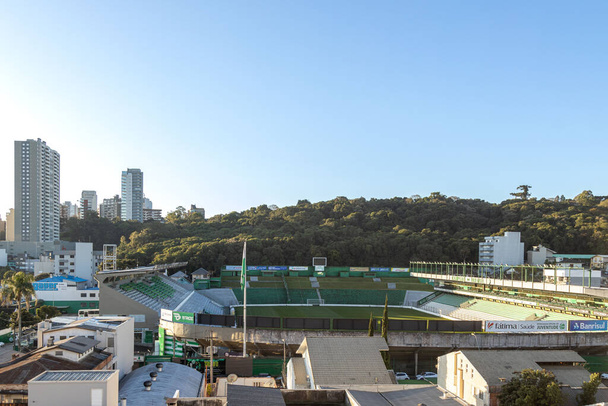 Caxias do Sul, Rio Grande do Sul, Brazil - Jun 20th, 2022: View of Alfredo Jaconi Stadium and Mato Sartori Park - Zdjęcie, obraz