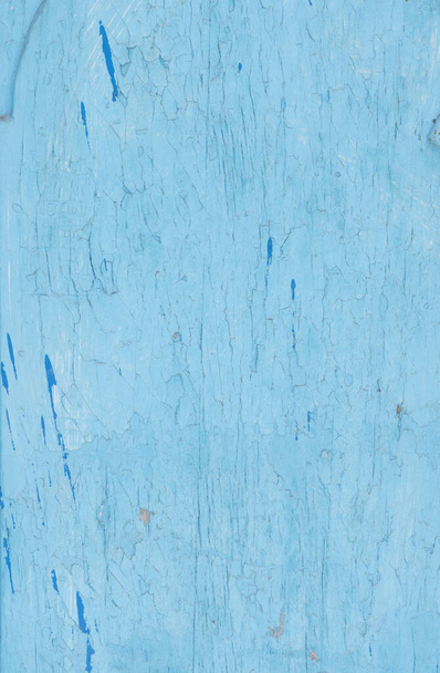 A vertical shot of a wooden surface painted in blue for backgrounds - Foto, Imagem