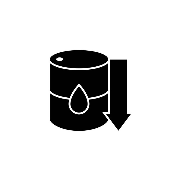 fuel energy crisis icon logo design vector illustration. - Vector, afbeelding