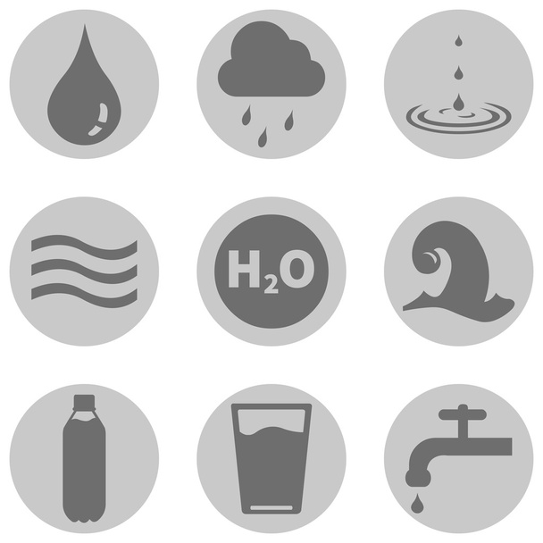 vody ikony - Vektor, obrázek