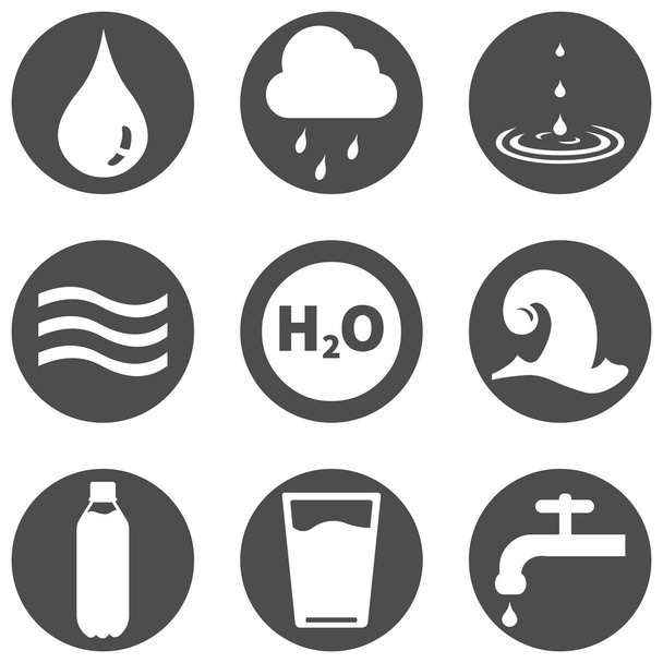 Wassersymbole - Vektor, Bild