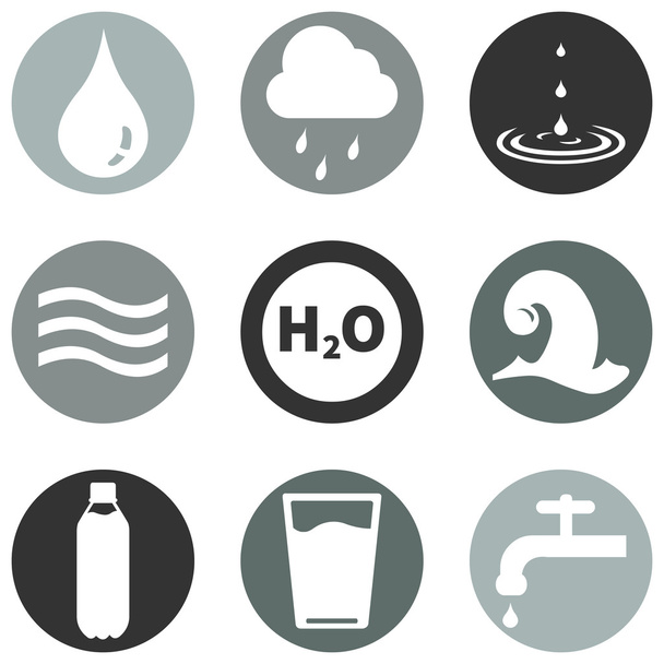 vody ikony - Vektor, obrázek