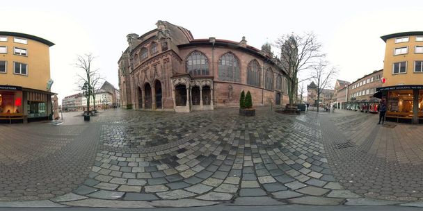El Lorenzkirche Nuremberg en Alemania 360 grados foto - Foto, Imagen