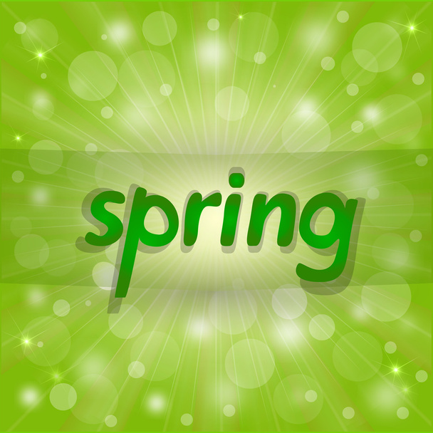 Nice green spring background - Vektör, Görsel