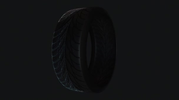 Slick Racing Car Tyre 4k. Kiváló minőségű 4k felvételek - Felvétel, videó