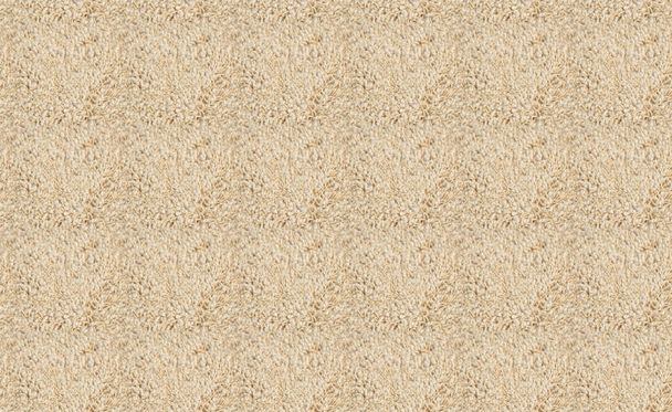 Seamless beige carpet rug texture background from above, carpet material pattern texture flooring - Photo, Image
