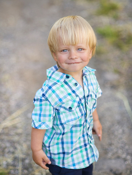 Blonde little boy - Фото, зображення