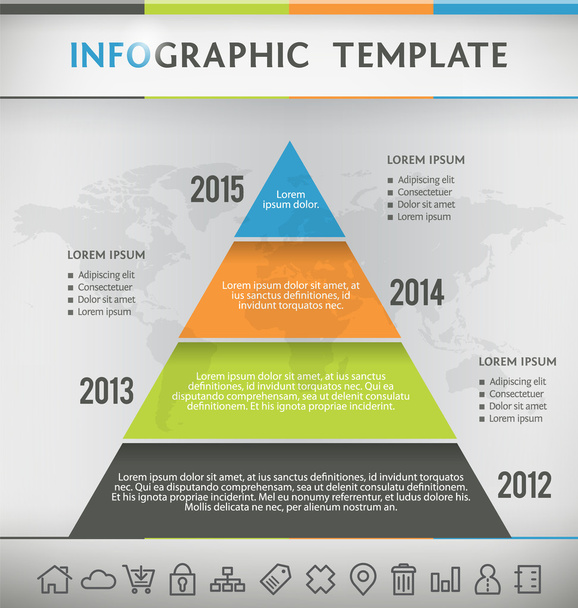 Pyramid Infographic - Vector, Image