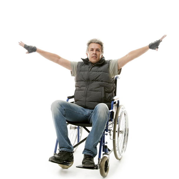 man op rolstoel - Foto, afbeelding