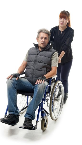 Man on wheelchair - Foto, imagen