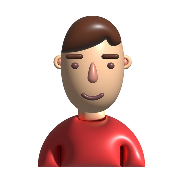 Flat avatar 3d vector people face  - Διάνυσμα, εικόνα