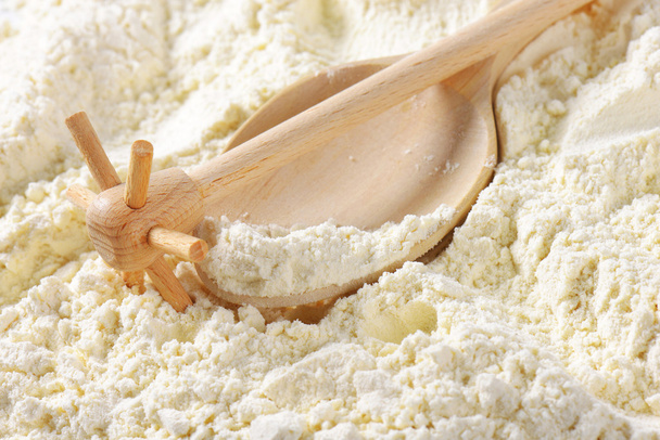 Wheat flour and cooking utensils - Foto, Imagem