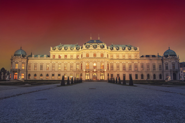 Paleis Belvedere in Wenen - Foto, afbeelding