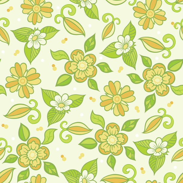 Seamless vector background with floral pattern.  - Vektör, Görsel