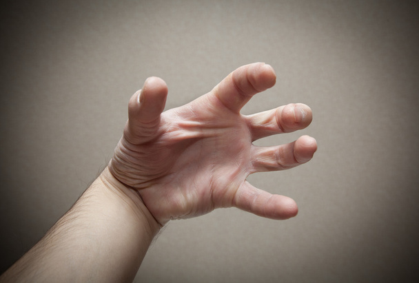 Palma do gesto da mão assusta
 - Foto, Imagem