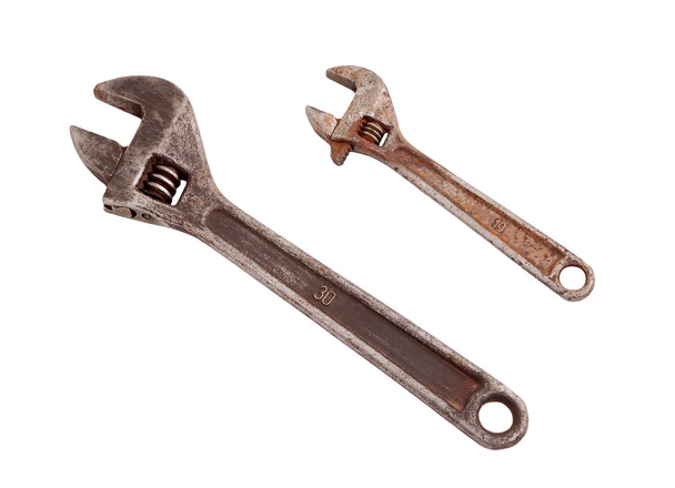 Старий іржавий гайкового ключа
 - Фото, зображення