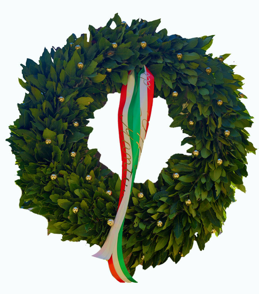 laurel wreath with commemorative band - Photo, Image