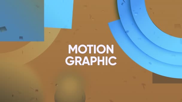 Graphisme de mouvement et concept de web design. Motion. Fond géométrique présentant la profession populaire moderne - Séquence, vidéo