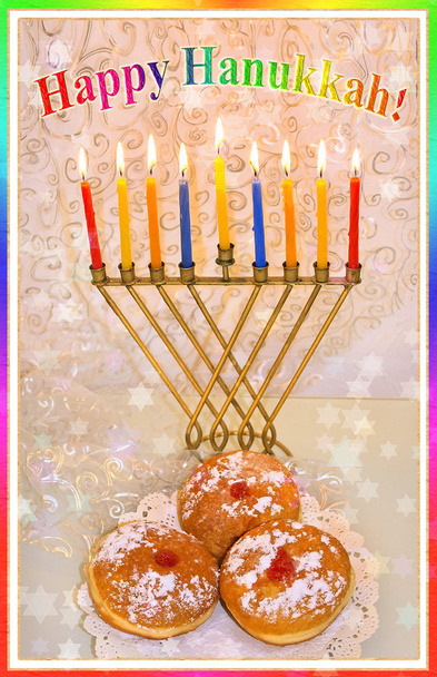 Feliz Hanukkah.
 - Foto, Imagem
