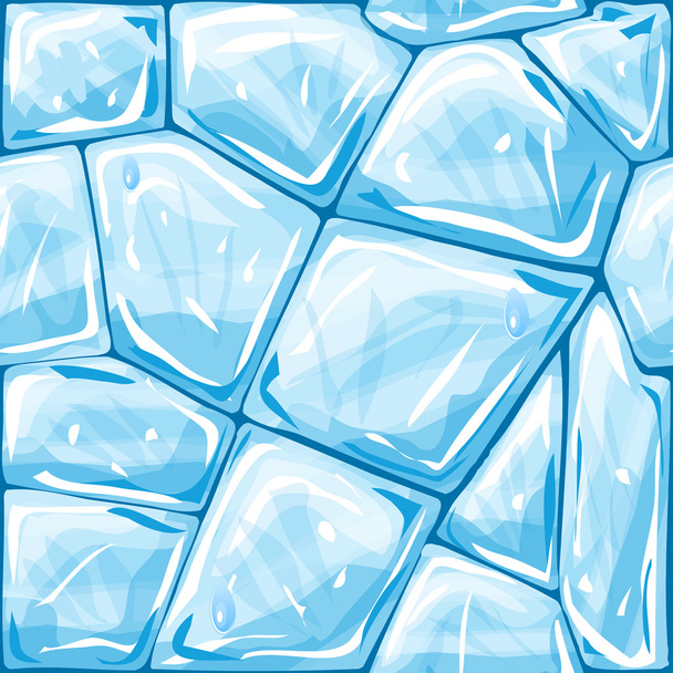 Nahtloses Muster aus blauem Eis - Vektor, Bild