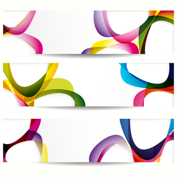 Abstract banner with forms of empty frames for your web design. - Vector, afbeelding