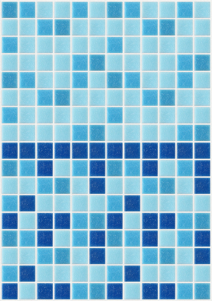 Telha de mosaico quadrado azul textura fundo decorado com brilho
 - Foto, Imagem