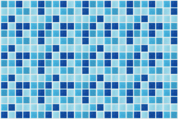 Azulejo mosaico cuadrado azul textura fondo decorado con purpurina
 - Foto, imagen