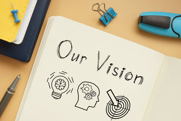 Our vision is shown using a text - Foto, Imagen