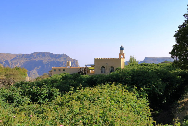 Näkymä Jebel Akhdariin - Sayq Village in oman - Valokuva, kuva