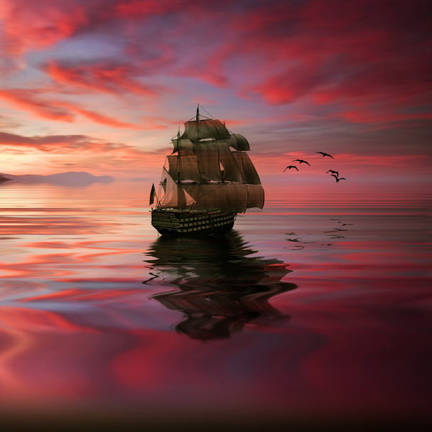 Sailboat on water - Photo, Image