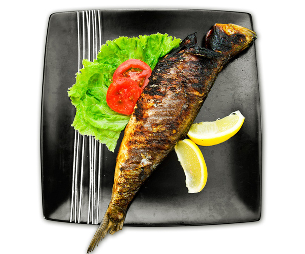 Fish in plate - Photo, Image