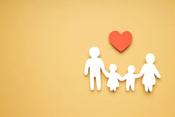 Konzept der Familie und Schutz der Familie, Familienrechte - Foto, Bild