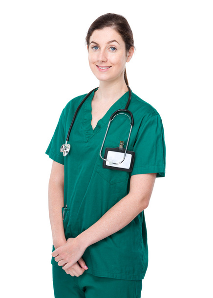Médica caucasiana feminina
 - Foto, Imagem