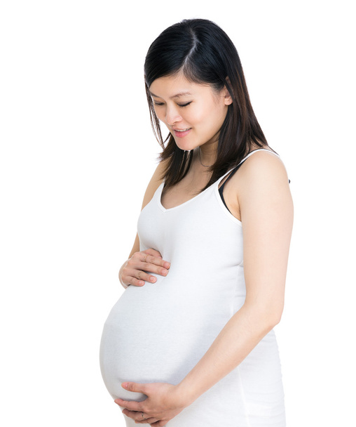Pregnant asian woman - Фото, изображение