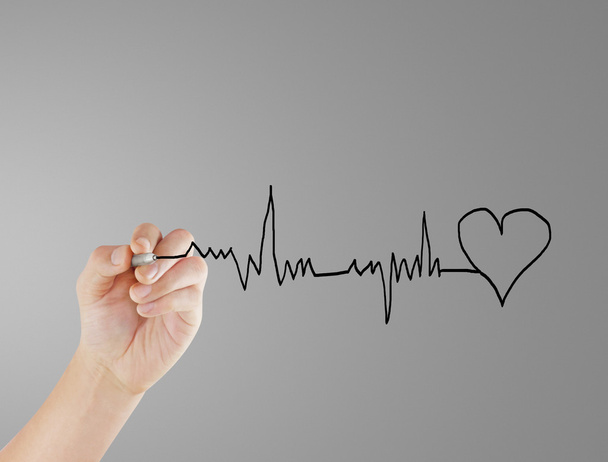  drawing chart heartbeat  - Photo, Image
