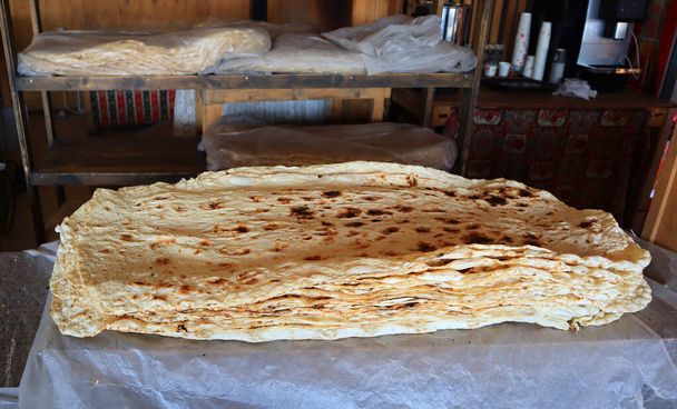 Baking  traditional lavash in Armenia - Photo, Image