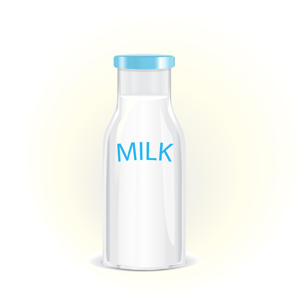 Botella de leche
 - Vector, imagen