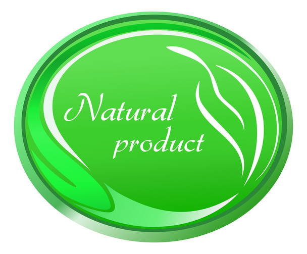 Crachá de produto natural
 - Vetor, Imagem