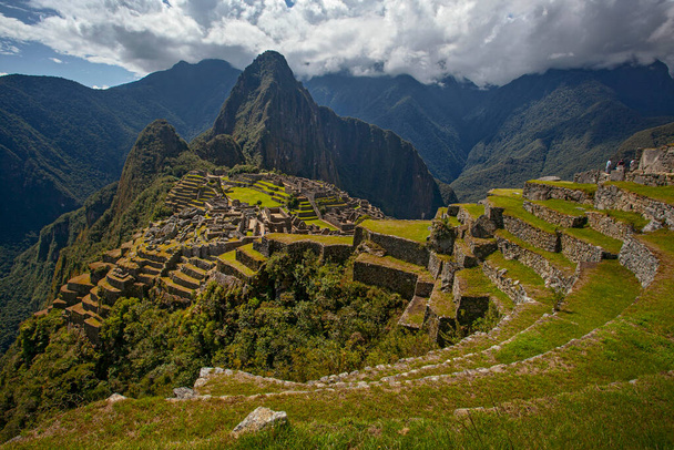 Machu Picchu, Peru. UNESCO werelderfgoed. Een van de nieuwe zeven wereldwonderen - Foto, afbeelding
