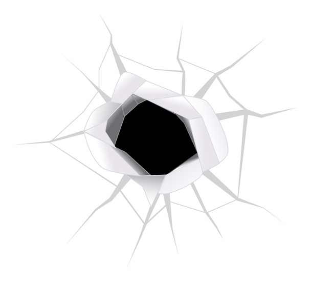 Vidrio roto y triturado
 - Vector, Imagen