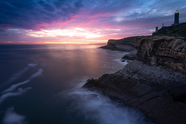 Cabo Mayor at sunrise, Santander, Spain - Foto, afbeelding