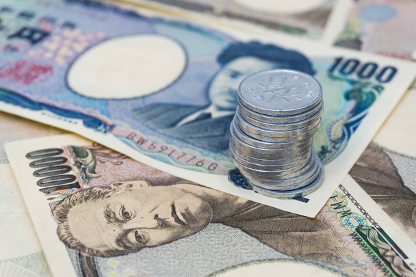 JPY Japanin jeni raha liiketoimintakonsepti tausta - Valokuva, kuva