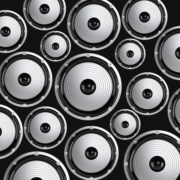 white and black loudspeakers - Photo, Image