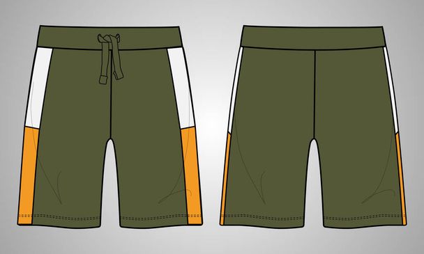 template of design for shorts, vector illustration - Vetor, Imagem