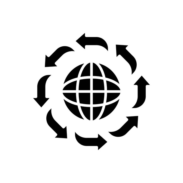 Icône globale en vecteur. Logotype - Vecteur, image